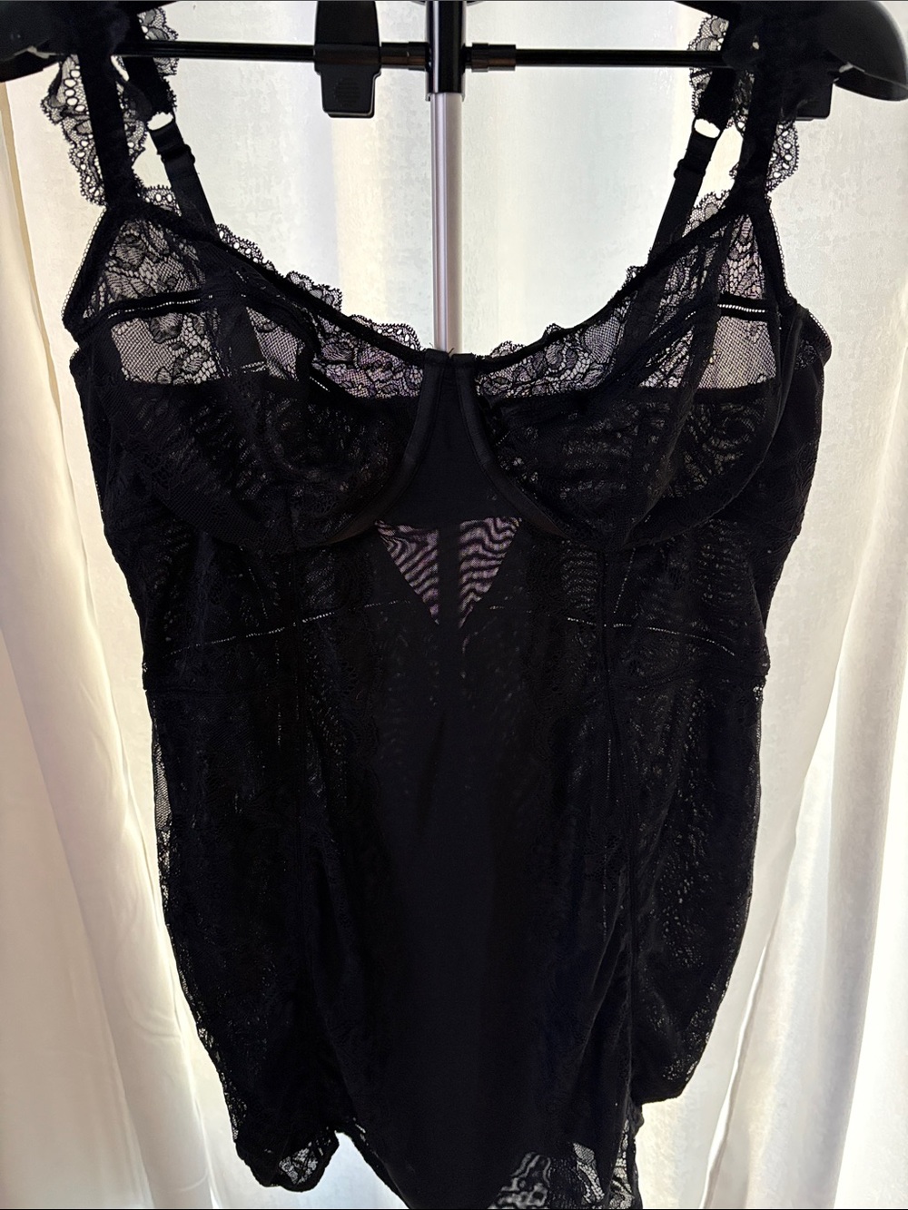 Torrid curve Elegant Black Lace intimate dress with Underwire Support